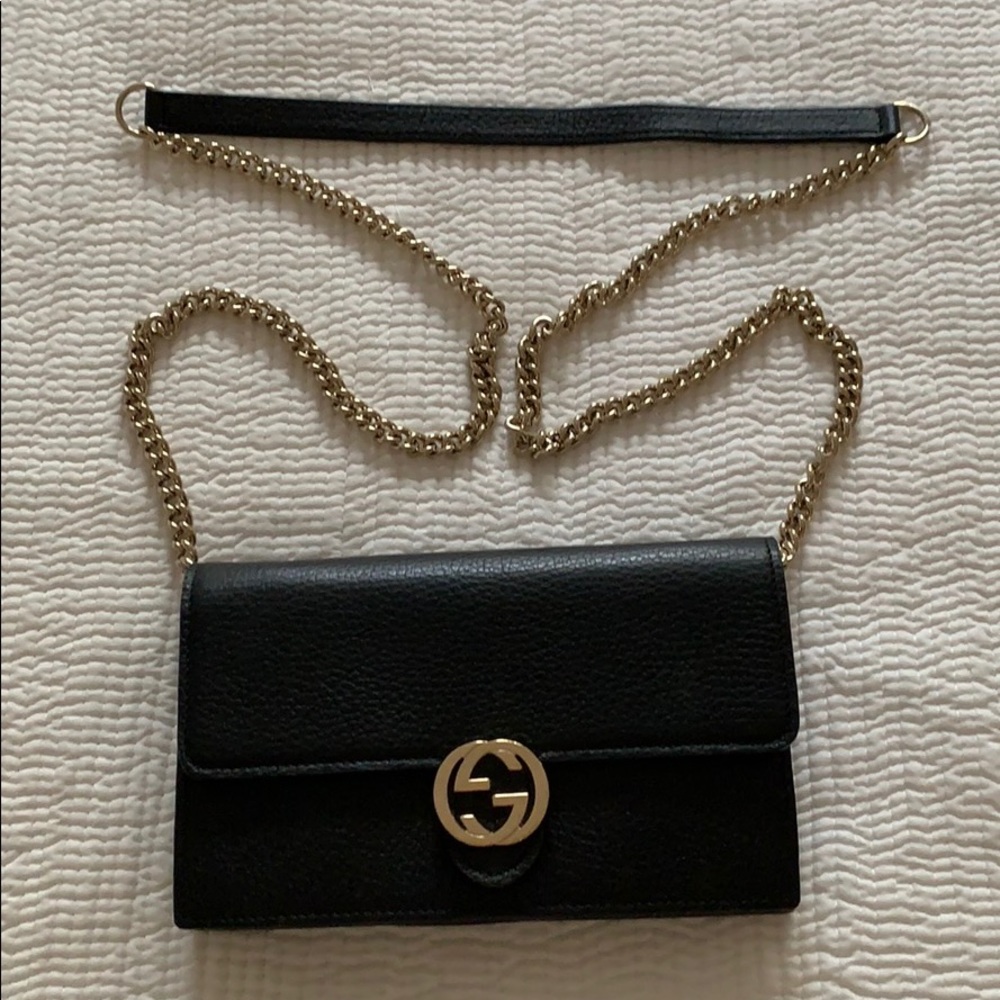Gucci wallet bag on chain